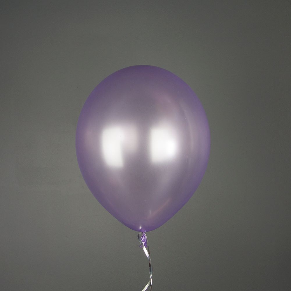 Шар (12''/30 см) Лаванда, металлик, 100 шт.