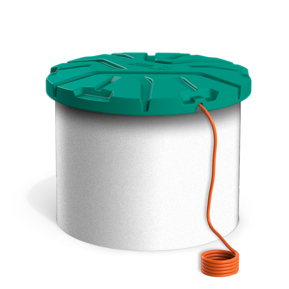 Крышка колодца РОСА-2 коричневая Полимер-Групп(1260x1260x152см;10кг;коричневая) - арт.559278