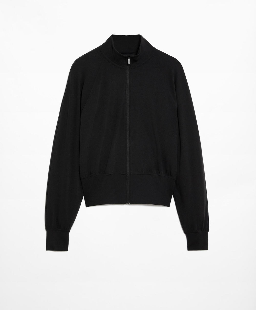 Oysho Куртка с застежкой на молнию, черный