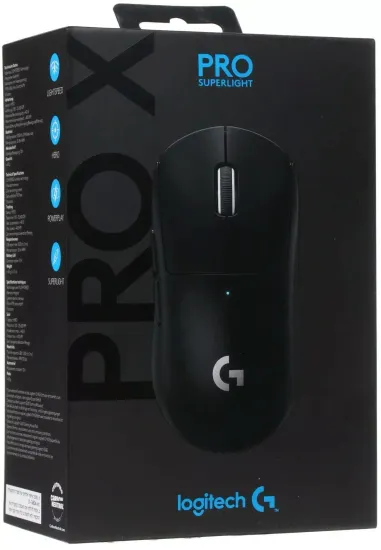 Беспроводная игровая мышь Logitech Pro X Superlight, черный 910-005881