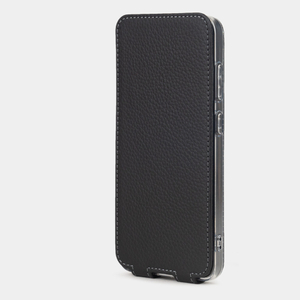 Чехол для Samsung Galaxy S24 из натуральной кожи теленка, черного цвета