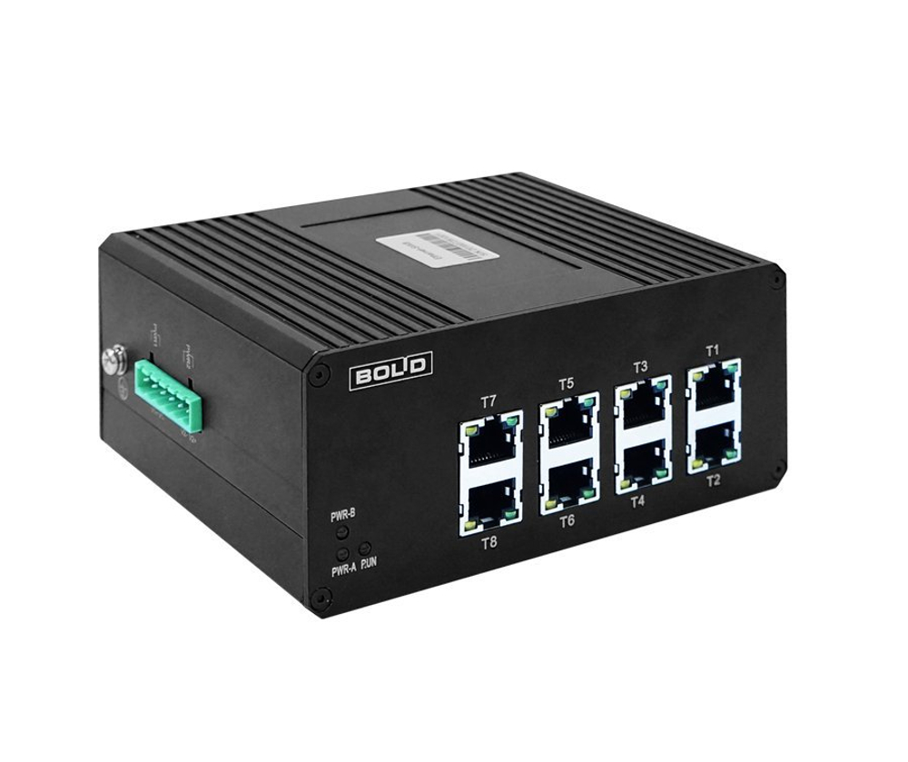 Ethernet-SW8 Ethernet-коммутатор, 8 портов 10/100 Мбит/с.