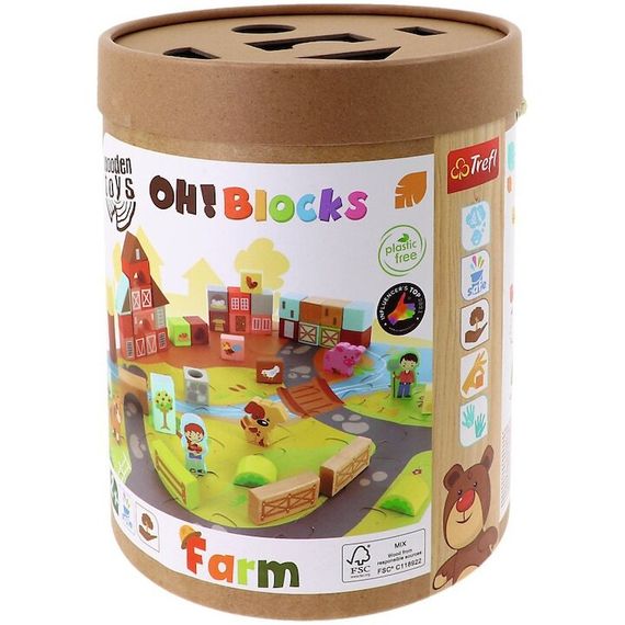 61716 &quot;TOWAR&quot; - Zabawka drewniana - Oh!Blocks Farm - Multi