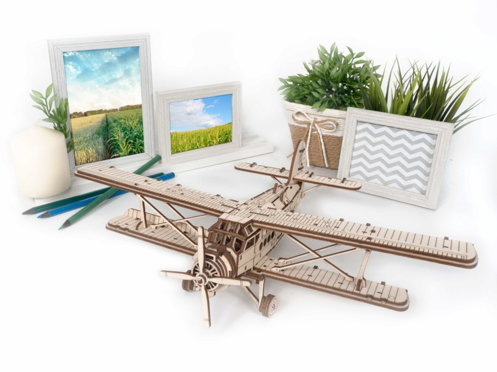 Сборная модель из дерева Lemmo Самолет "Арлан"