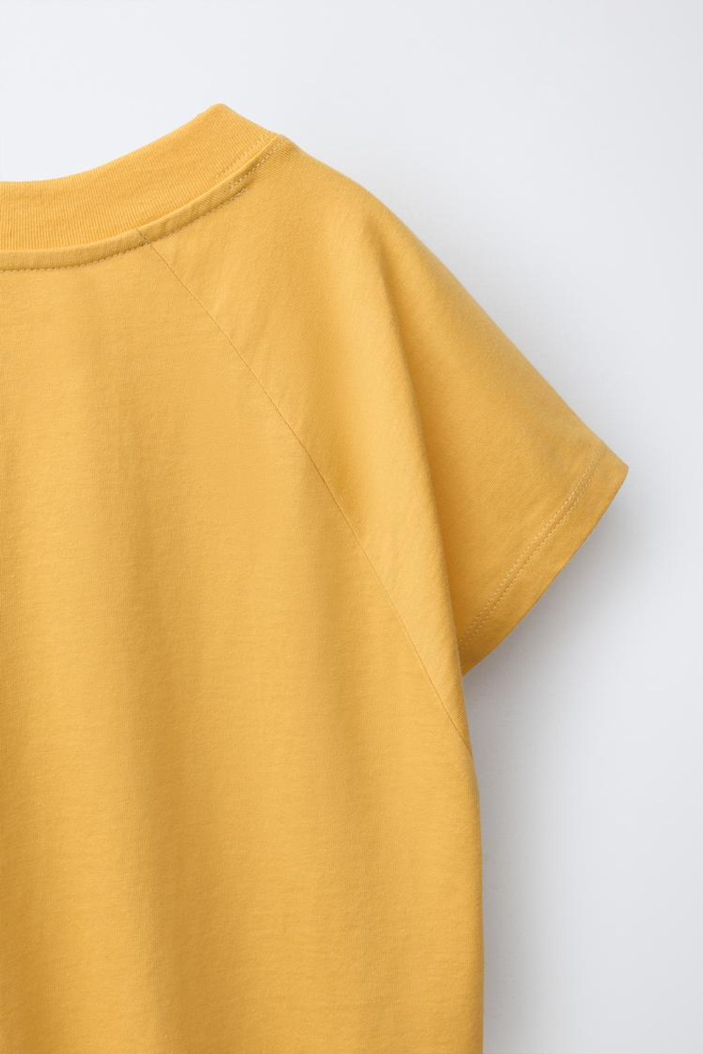 ZARA ФУТБОЛКА С НАДПИСЬЮ, ПАСТЕЛЬНО-ЖЕЛТЫЙ