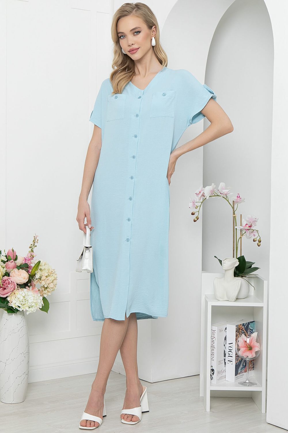 Платье "Джемма" (голубое) П5536 LT Collection