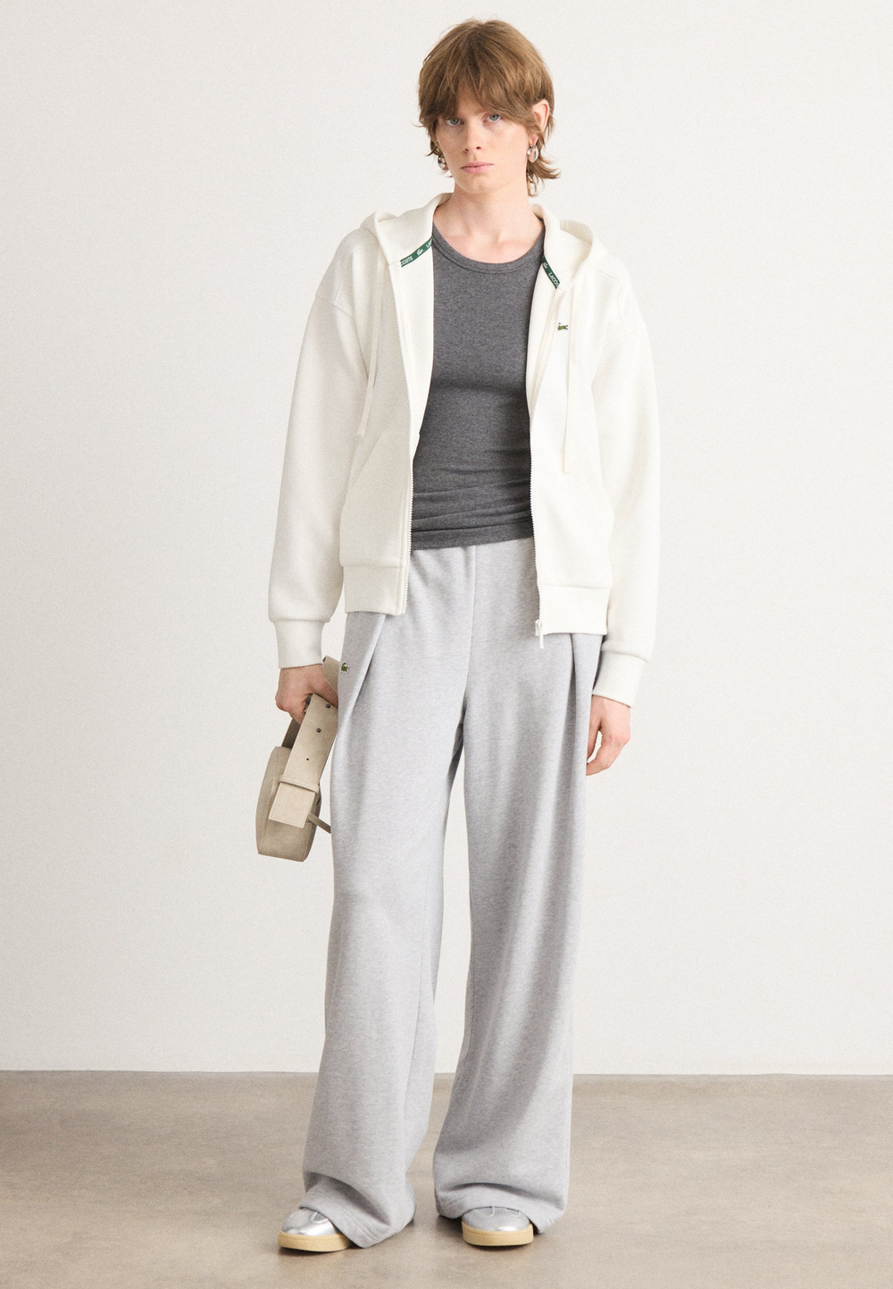 Lacoste Толстовка на молнии - Молочный (LA221J04F-A11)