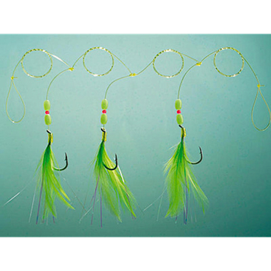 Поводки с мушками Cormoran Seacor Pollack Rig 3шт 55-16020