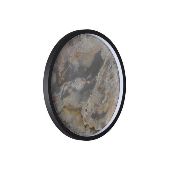 5078/25L L-VISION ODL24 539 черн./серо-беж./металл/натур.камень/акрил Настен.-потолочн.cветильн. LED 25W 3000K STOFLAKE