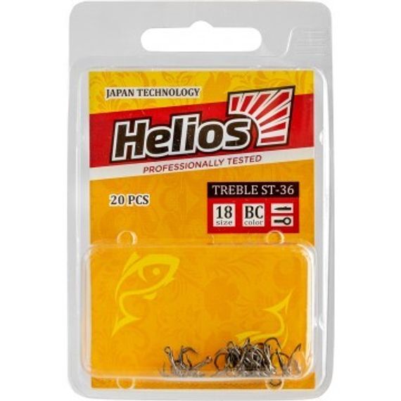 Крючок тройной ST-36 №18 цвет BC (20шт) Helios (HS-ST-36-18)