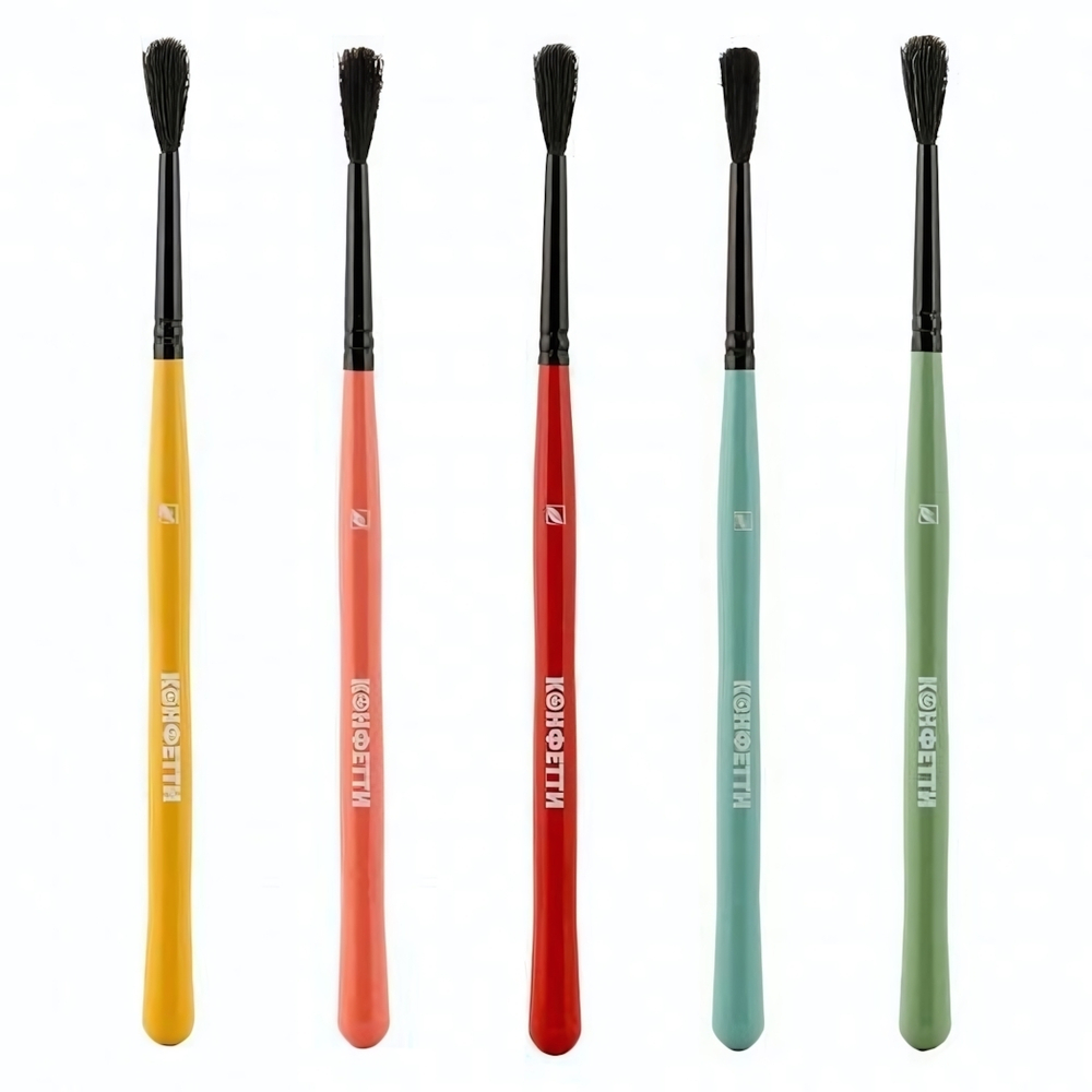 Кисть худ. круглая №4 Коза "Конфетти" (Альбатрос)