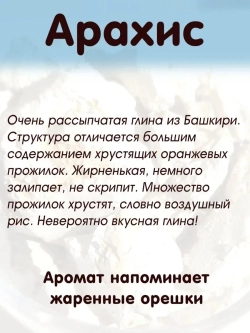 Глина пищевая, для еды, косметическая