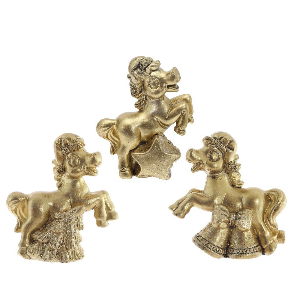 GAEM Фигурка декоративная "Лошадка", L6 W3 H6,5 см, 3в.