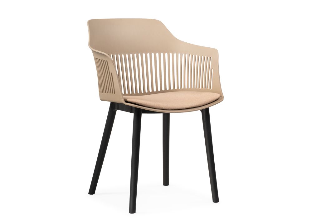 Пластиковый стул Crocs beige / black