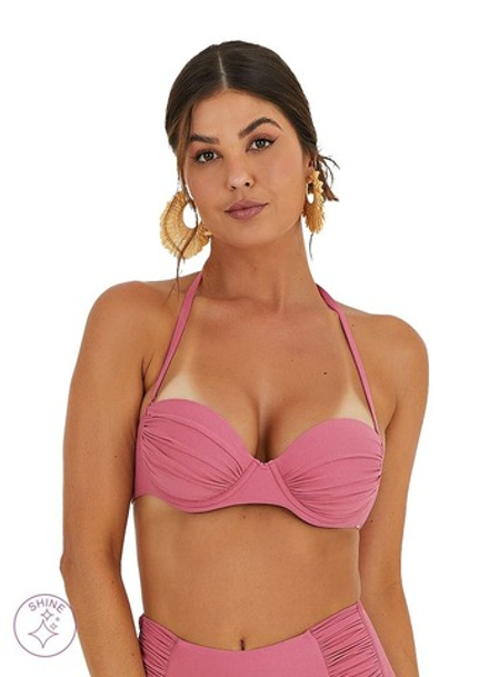 Купальник раздельный "Банановый сплит" (розовый)