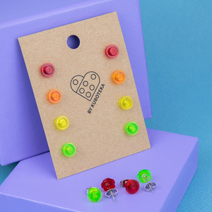 Набор сережек - "В неоновом свете"