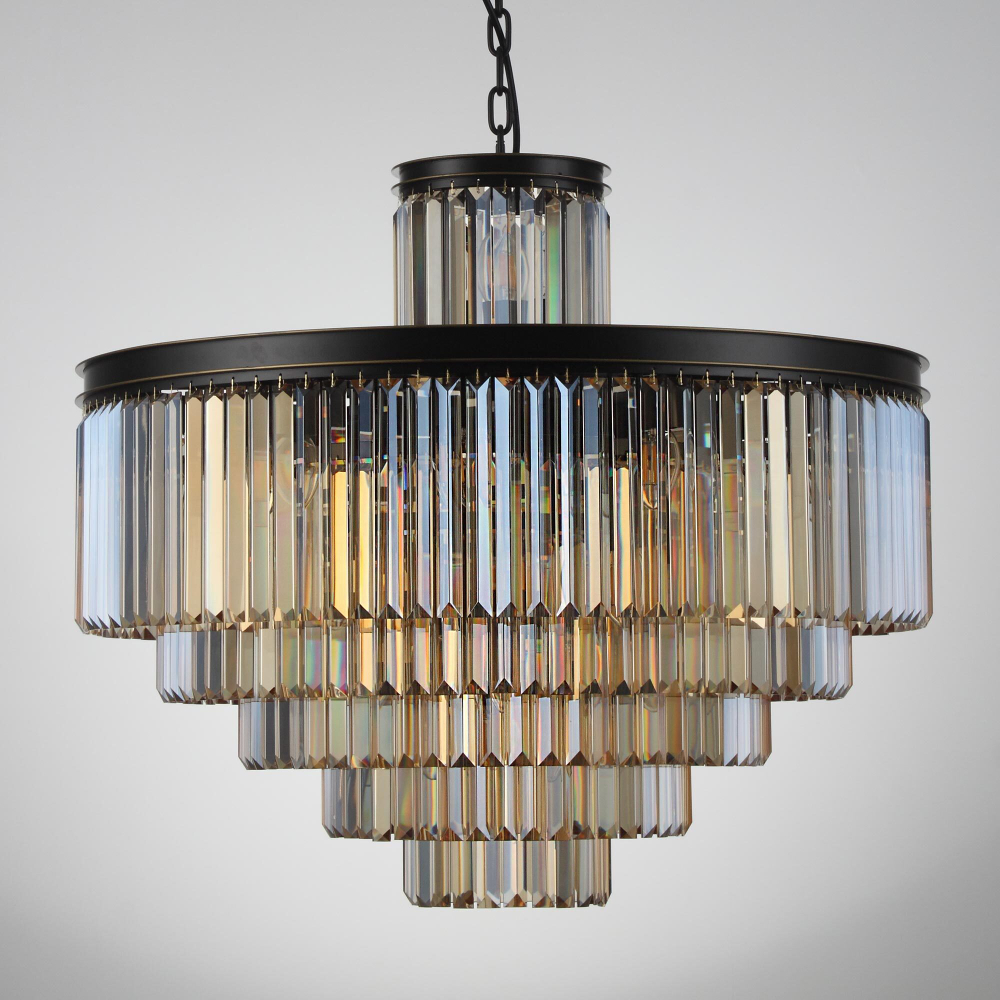 Citilux Мартин CL332152 Люстра хрустальная подвесная Шампань