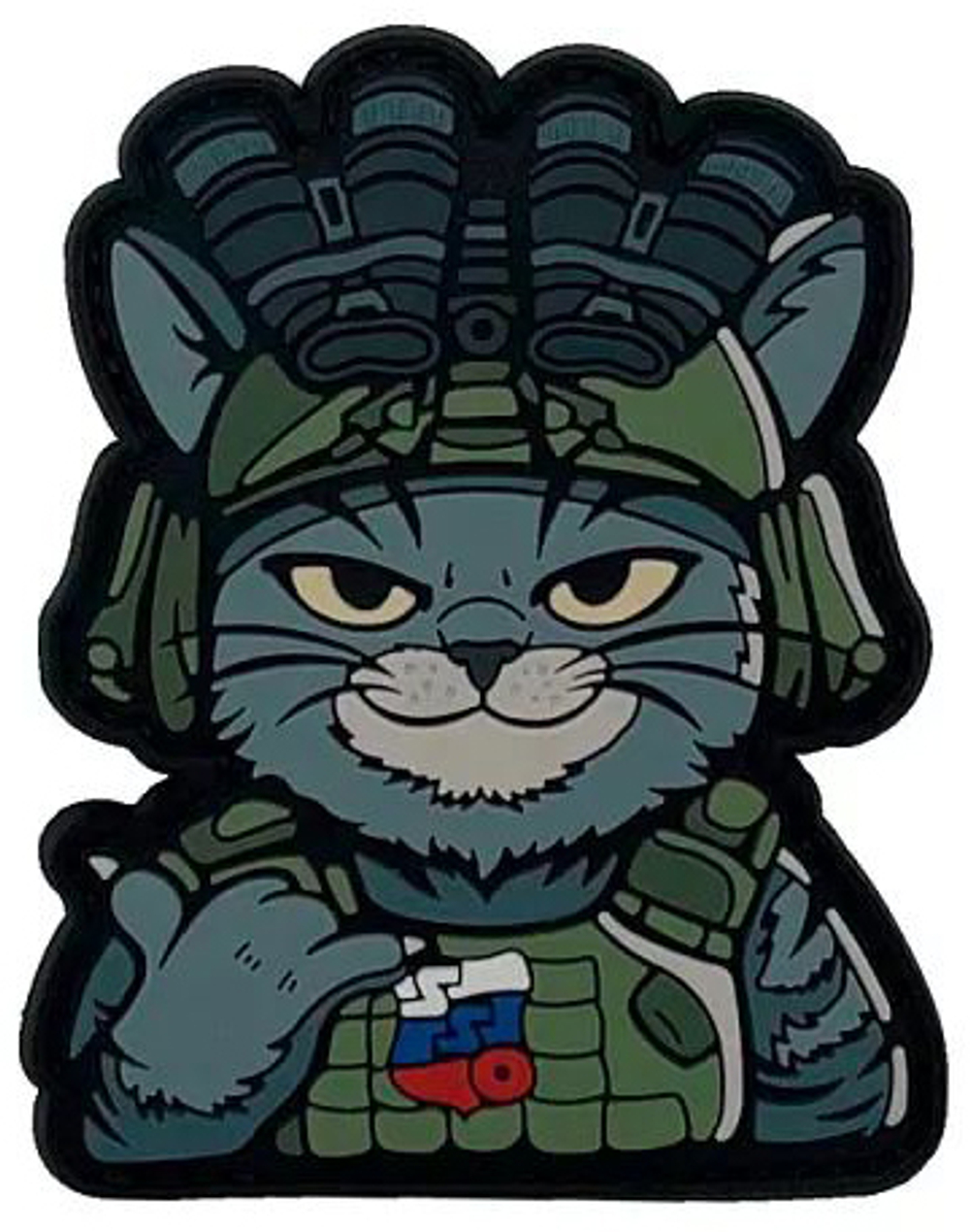 Шеврон SSO Тактический Кот ПВХ