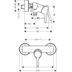 Смеситель для душа Hansgrohe Talis S 72600000 хром