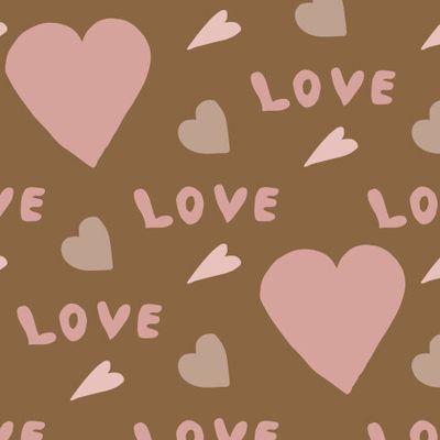 сердечки и надписи Love. дудлы