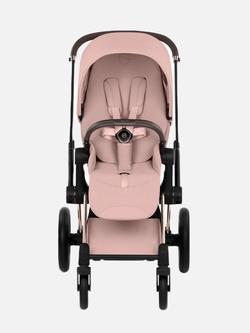 Cybex Priam 5 Style, в цвете Peach Pink (шасси Rose Gold) + автокресло Cybex Cloud T Plus