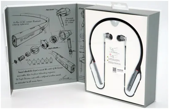 Беспроводные наушники 1MORE Triple Driver BT In-Ear E1001BT, USB Type-C, black/silver