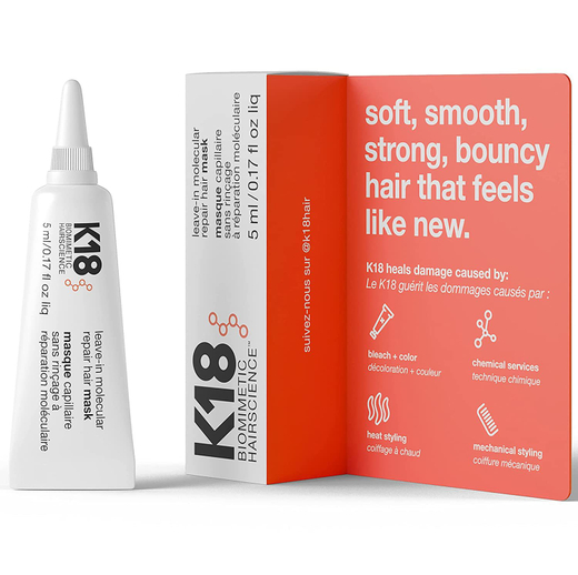 K18 LEAVE-IN MOLECULAR REPAIR HAIR MASK 5ML /Несмываемая маска для молекулярного восстановления волос К18 5мл