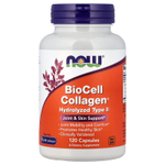 NOW Foods, BioCell Collagen®, гидролизованный тип 2, 120 капсул