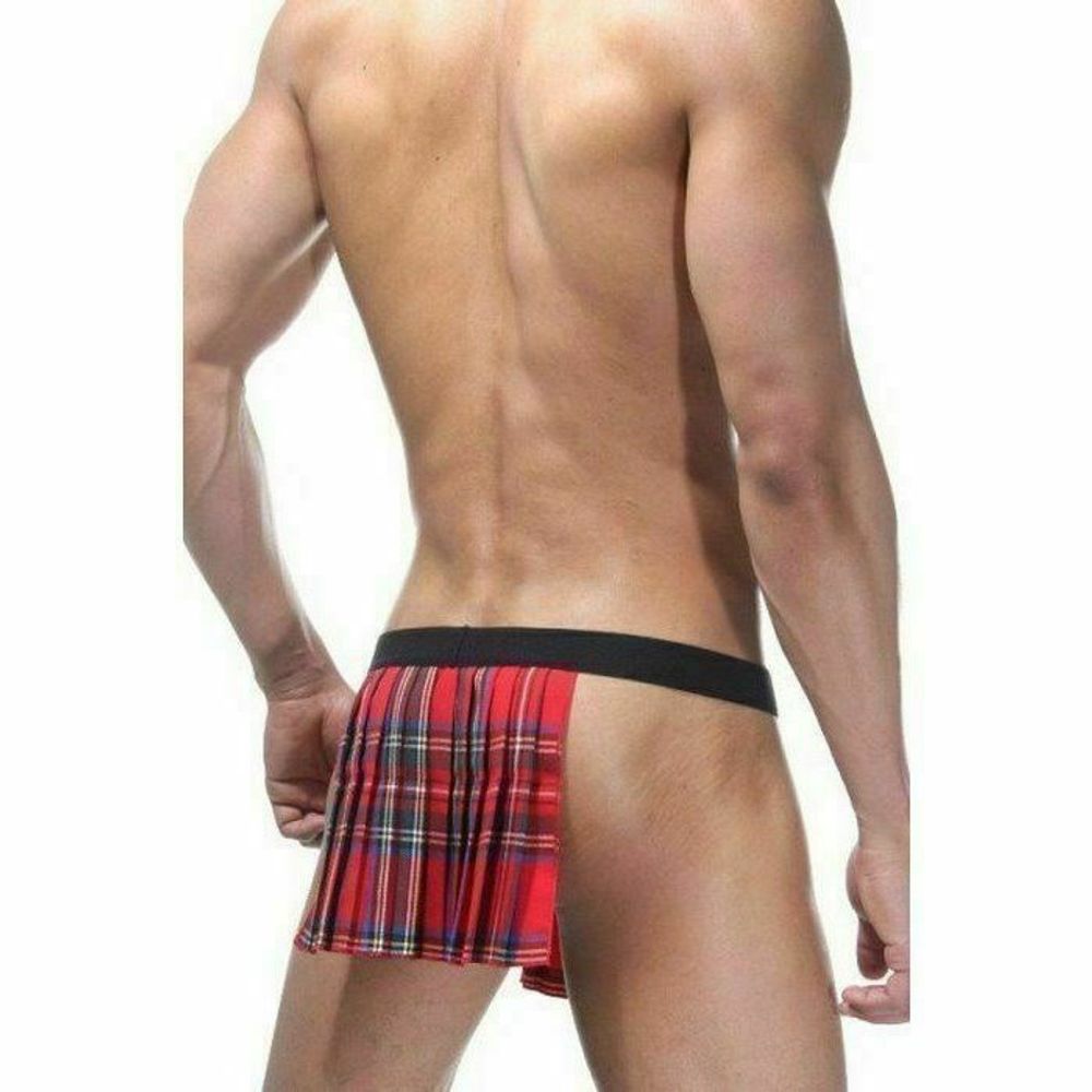 Мужские трусы-костюм стринги красные La Blinque LB15207