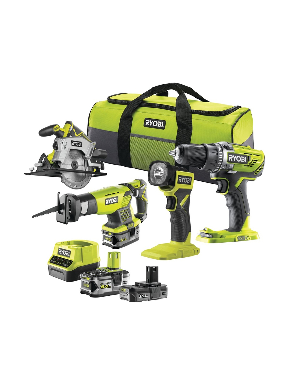 Набор из 4 инструментов Ryobi RCK184-252S 18В 5133005692