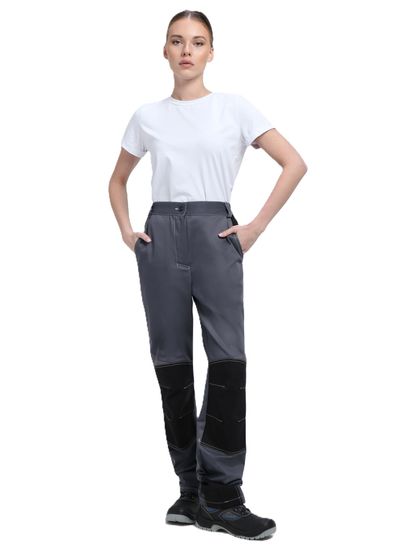 Костюм женский "Формула-1" (куртка+брюки) серый/красный/черный