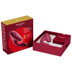 Бордовый вибратор 20,3см с вакуумным стимулятором Womanizer Duo 2 Bordeaux WZ142SG7