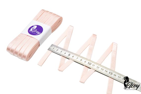 906 740/10 Бретель глянец Lauma 10 мм, пастельно-розовый 906