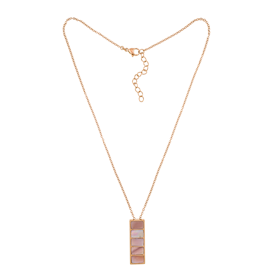 Колье Fiore Luna Пирамида SHELL ROSE BP02788-8 R/RG