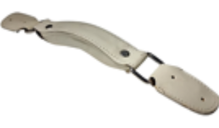 Ручка PLG-R 0000 кожаная, белый