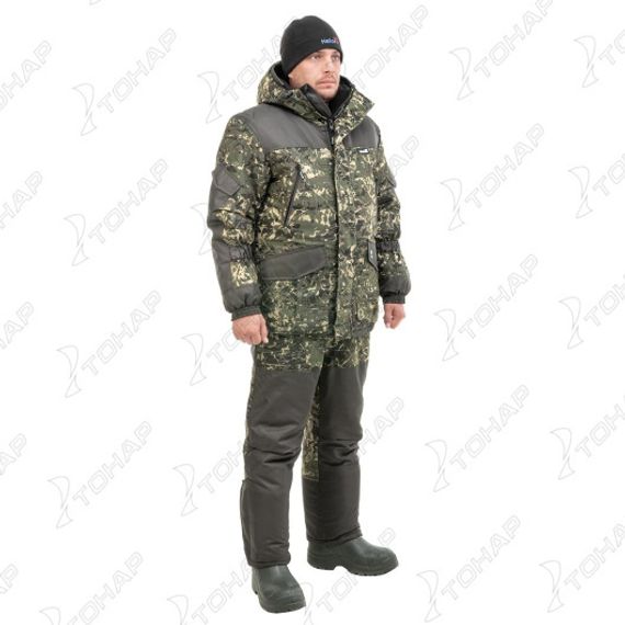 Костюм зимний ГОРКА полукомбинезон, алова/хаки р.60/182 Helios