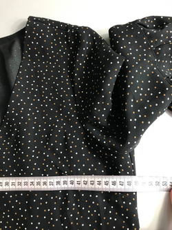 Платье H&M в мелкий стильный горошек 46 размер