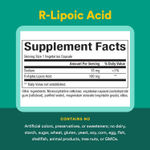 Natural Factors, R-липоевая кислота, 100 мг, 60 вегетарианских капсул