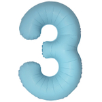 Шар фольгированный Цифра 3 101 см (Голубой)