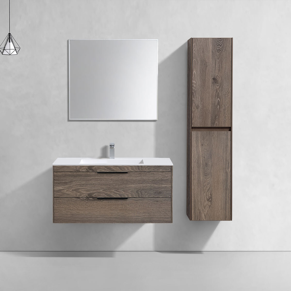 База под раковину Chiara 2D 1000 подвесная, 2 выкатных ящика soft-close, R.Oak, , шт