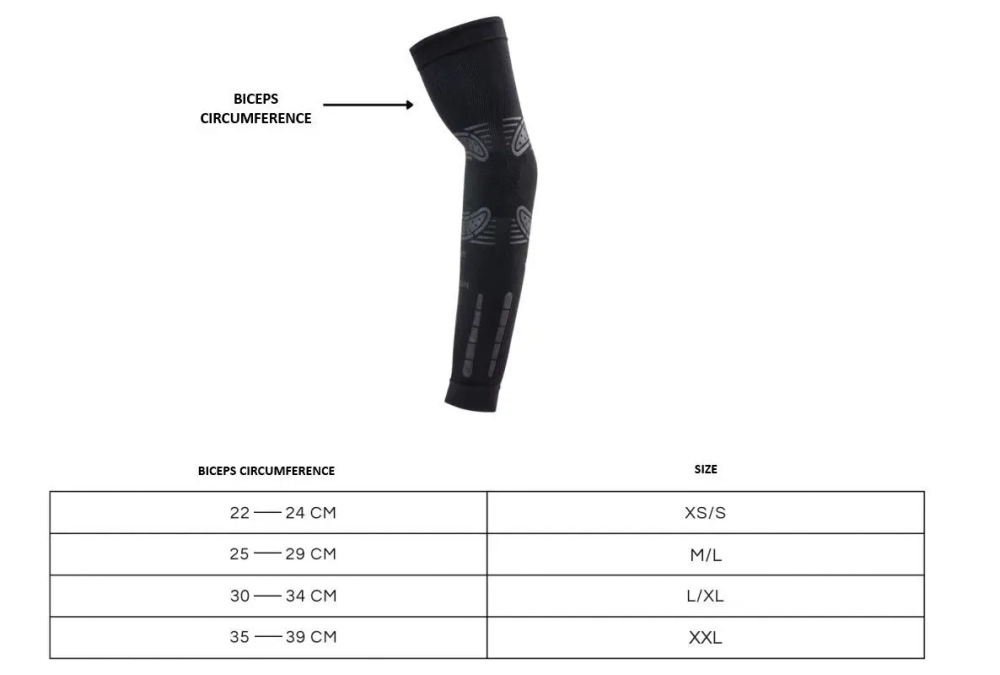Рукав компрессионный Floky No Strain Evolution X Tapia Arm Sleeve 1P - gradient black/white