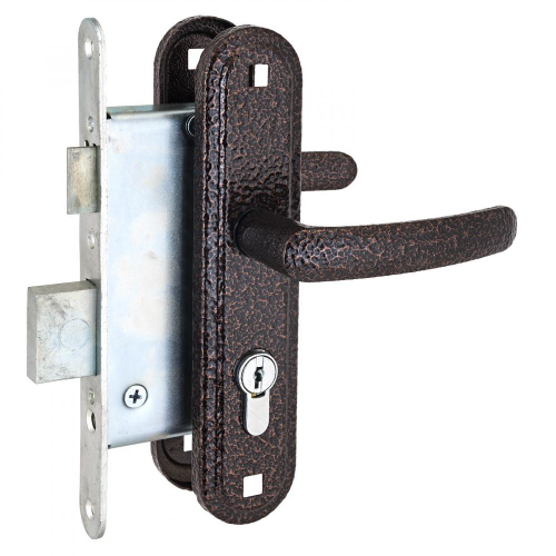 Замок врезной ЗАЗ 4-6 медь 1626