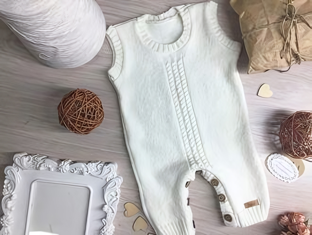 Полукомбинезон (62-68 молочный) 1903