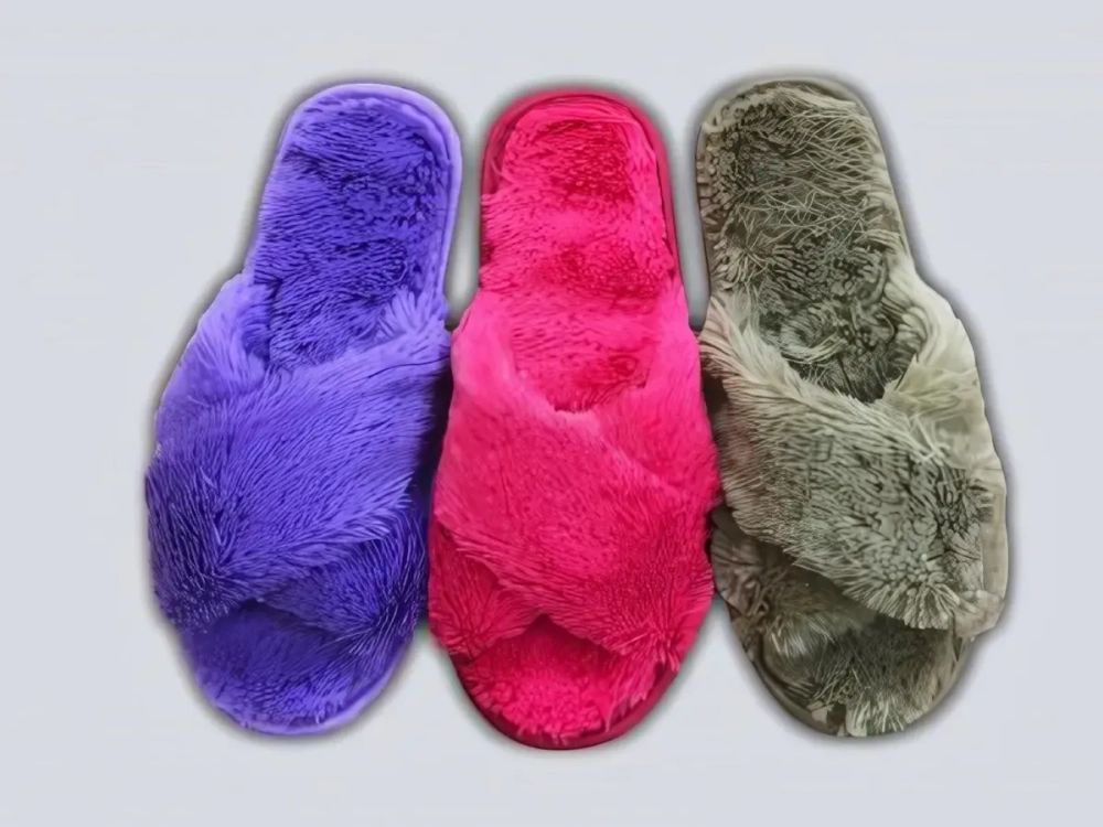 Тапочки домашние женские «Лапушки», искс. мех, подошва 5 мм, 39р