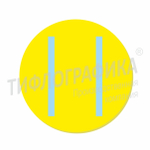 Контурный круг PLS для контрастной маркировки дверных проемов, d=150 мм, Желтый