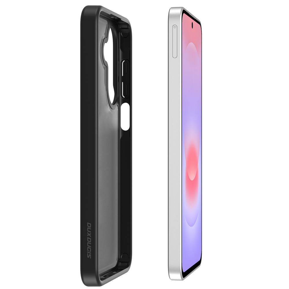 Прозрачный матовый чехол с черными рамками для Samsung Galaxy A27, серия Yind Series от Dux Ducis