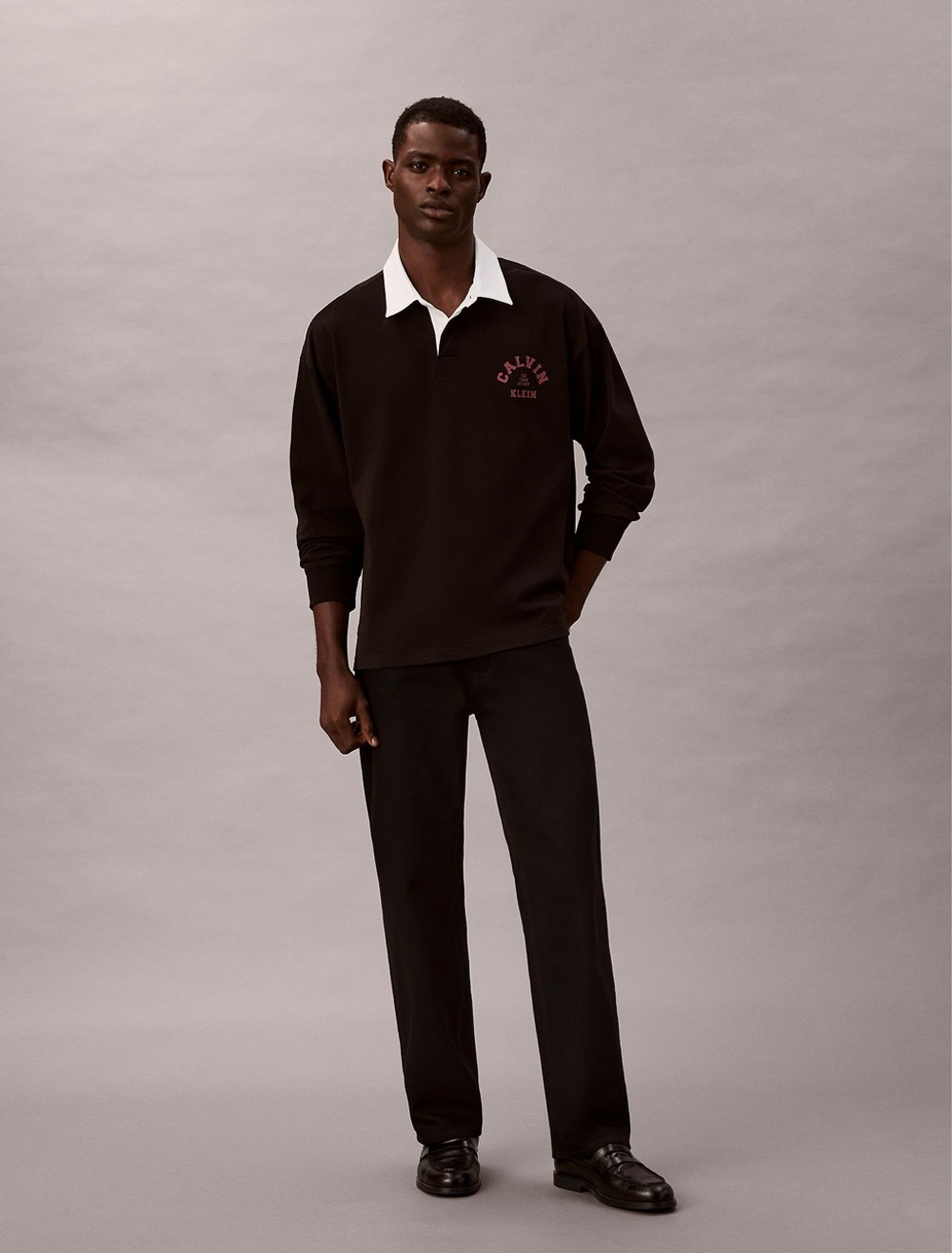 Поло Calvin Klein Varsity Logo Graphic Black