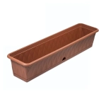 Ящик для растений «Сиена» 93см с поддоном терракот С175-03-ТЕР