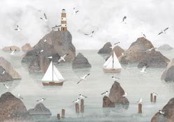 Бесшовная фреска ECO текстиль LIGHTHOUSE, 2,7 м (Ширина 4 м)