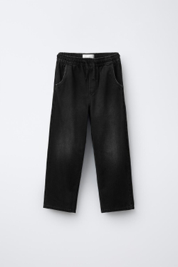 ZARA ДЖИНСЫ BAGGY С ЭТИКЕТКОЙ, АНТРАЦИТОВО-СЕРЫЙ